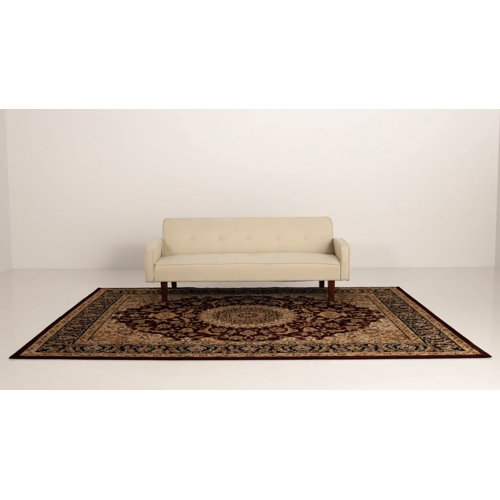 Andover Mills™ Shiflett Oriental Area Rug in Burgundy Red & Reviews